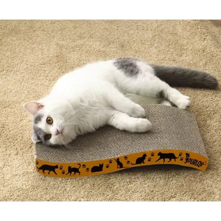 Purlov Horizontale Kattenkrabpaal - Golfmodel - 43 x 22,5 cm