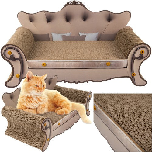 Purlov Kattenkrabpaal Sofa - 60 x 32 x 29 cm - Krabmeubel en Mand