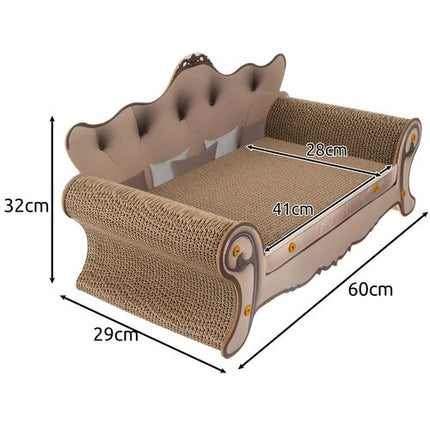 Purlov Kattenkrabpaal Sofa - 60 x 32 x 29 cm - Krabmeubel en Mand