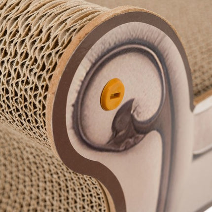 Purlov Kattenkrabpaal Sofa - 60 x 32 x 29 cm - Krabmeubel en Mand