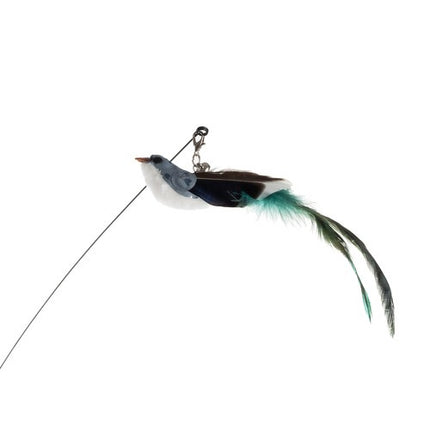 Purlov Kattenspeelgoed - Hengel met Zuignap en Vogel - 95 cm