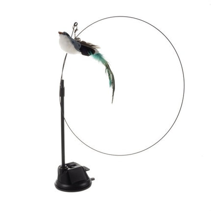 Purlov Kattenspeelgoed - Hengel met Zuignap en Vogel - 95 cm
