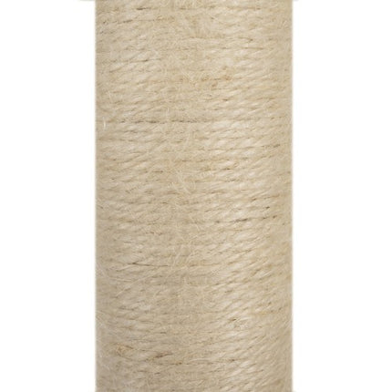 Purlov Kattenkrabpaal - 4 Niveaus - 71 cm - Grijs - Met Huisje