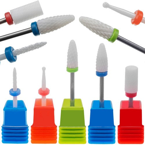 Beautylushh Keramische Frezen Set - 5-delig - Voor Manicure en Pedicure