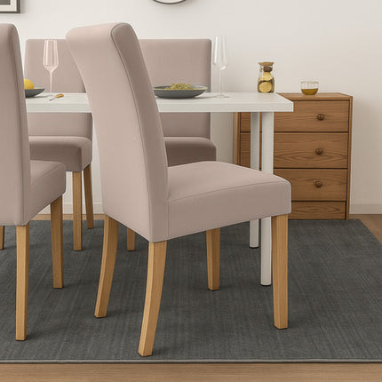 Ruhhy Stoelhoezen - Set van 6 - Beige - Universeel - Elastisch