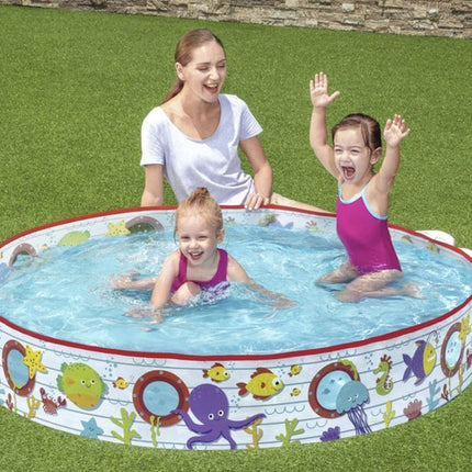 Bestway 55029 Opblaasbaar Kinderzwembad - 152 x 25 cm - Multicolor