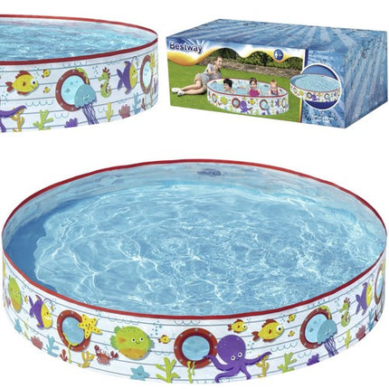 Bestway 55029 Opblaasbaar Kinderzwembad - 152 x 25 cm - Multicolor