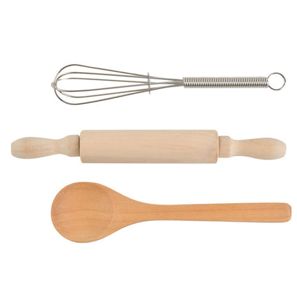 Iso Trade Kinder Kokset - 7-Delig - Schort, Koksmuts & Accessoires - Roze