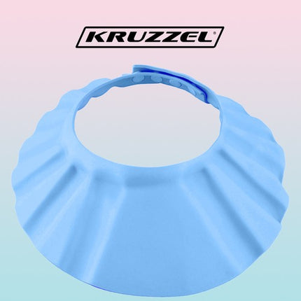 Kruzzel Badkap voor Kinderen - Blauw - Verstelbare Waterbeschermer