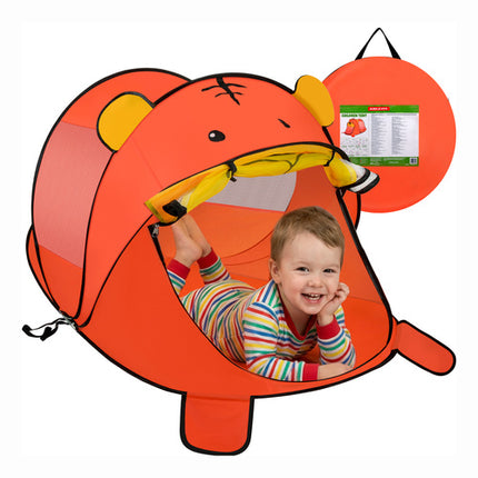 Kruzzel Strandtent voor Kinderen - Beer Design - 180 x 95 x 82 cm - Zelfopvouwbaar