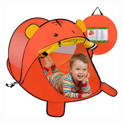 Kruzzel Strandtent voor Kinderen - Beer Design - 180 x 95 x 82 cm - Zelfopvouwbaar