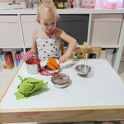 Iso Trade Metalen Kookset voor Kinderen - 13-delig - Inclusief Rugzak