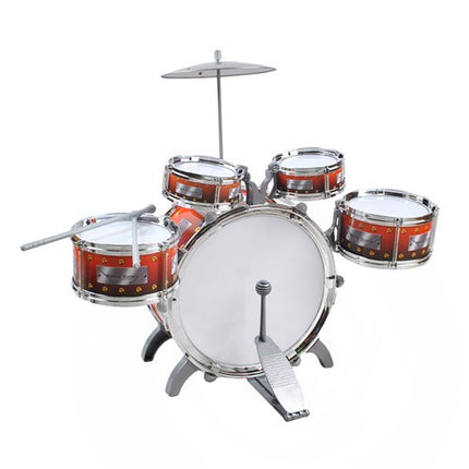 Kruzzel XL Kinder Drumstel - 5-delig - Inclusief Kruk en Bekken