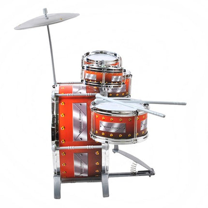 Kruzzel XL Kinder Drumstel - 5-delig - Inclusief Kruk en Bekken