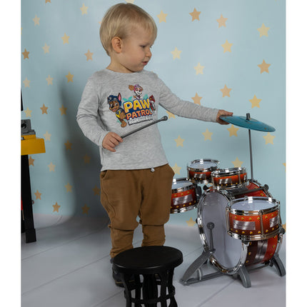 Kruzzel XL Kinder Drumstel - 5-delig - Inclusief Kruk en Bekken