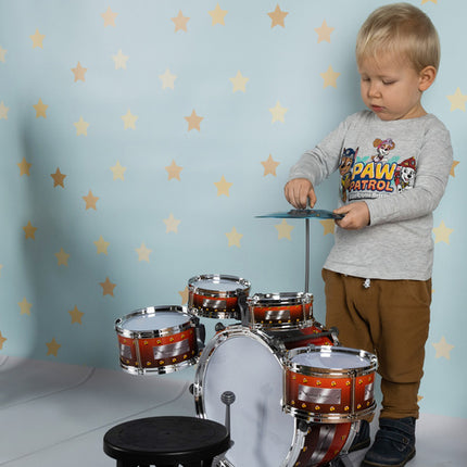 Kruzzel XL Kinder Drumstel - 5-delig - Inclusief Kruk en Bekken