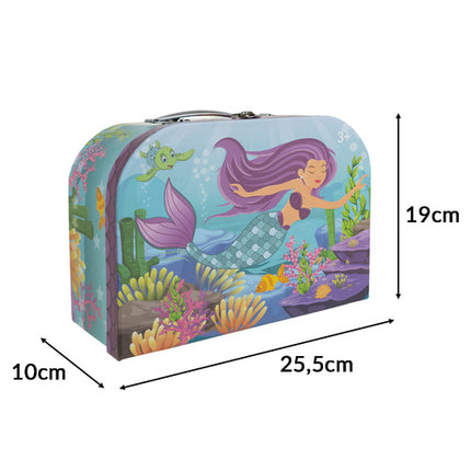 Iso Trade Mermaid Theeservies - 9-Delig - Met Koffer