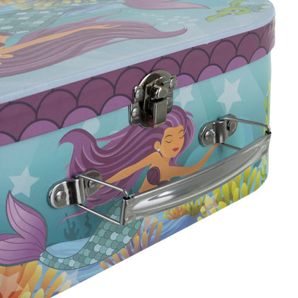 Iso Trade Mermaid Theeservies - 9-Delig - Met Koffer