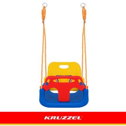 Kruzzel 3-in-1 Kinderschommel - Verstelbaar - Max. 30 kg - Blauw/Groen