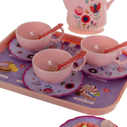 Iso Trade Kinder Theeset in Koffer - 40-Delig - Met Gebakjes