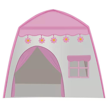 Kruzzel Kindertent Huisje - Roze - 126 x 130 x 90 cm - Inclusief Lichtjes