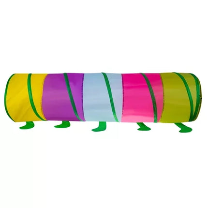 Kruzzel Kinderspeeltunnel Rups - 165 cm - Inclusief Opberghoes