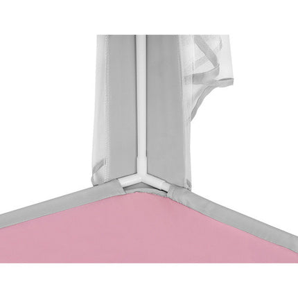 Kruzzel Kindertent - Grijs/Roze - Speeltent met Sterrenmotief