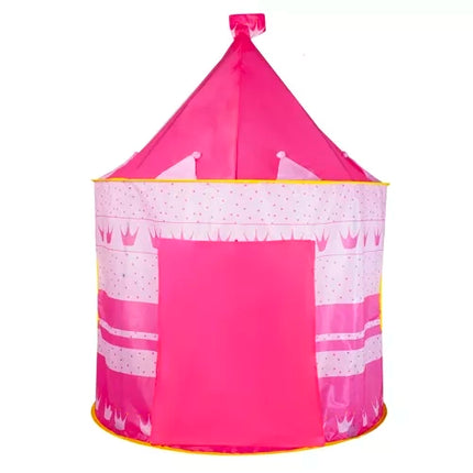 Kruzzel Kindertent Kasteel - Roze - 135 x 105 cm - Inclusief Opberghoes