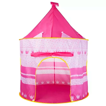 Kruzzel Kindertent Kasteel - Roze - 135 x 105 cm - Inclusief Opberghoes