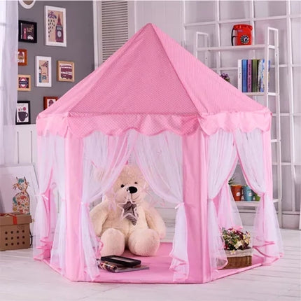Kruzzel Kindertent Paleis - Roze - 135 x 140 cm - Speeltent voor Kinderen