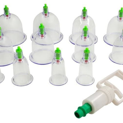 Soulima Vacuüm Cupping Set - 12 Delig - Met Pomp - Pijnverlichting