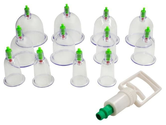 Soulima Vacuüm Cupping Set - 12 Delig - Met Pomp - Pijnverlichting