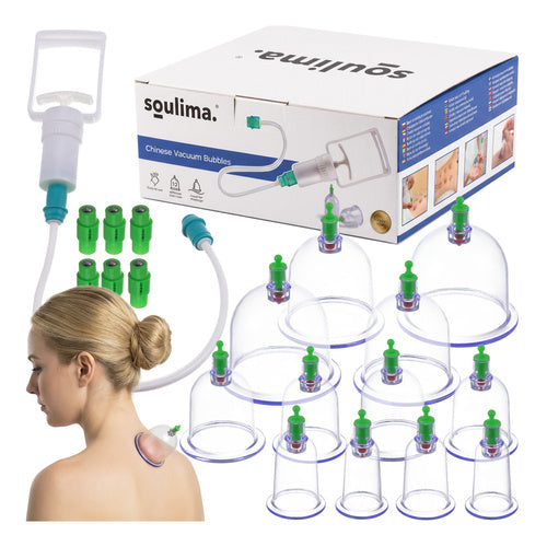 Soulima Vacuüm Cupping Set - 12-delig - Voor Massage en Anti-Cellulite
