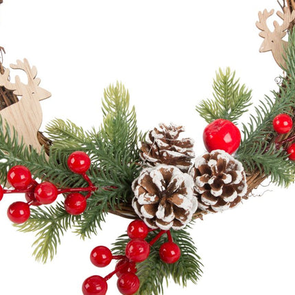 Kerstkrans met Denneboom - Ø 25 cm