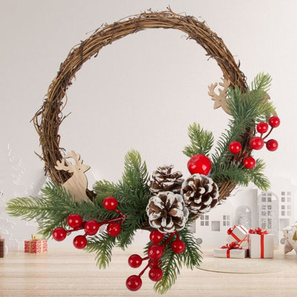 Kerstkrans met Denneboom - Ø 25 cm