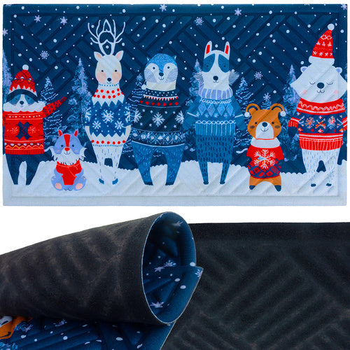 Ruhhy Kerstdeurmat - 75 x 45 cm - Feestelijke Entree - Antislip