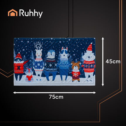 Ruhhy Kerstdeurmat - 75 x 45 cm - Feestelijke Entree - Antislip