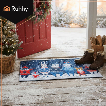 Ruhhy Kerstdeurmat - 75 x 45 cm - Feestelijke Entree - Antislip