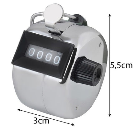 Malatec Handteller - Clicker - Mechanisch - 5,5 x 3 cm - Zwart