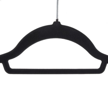 Ruhhy Fluwelen Kledinghangers - 20 Stuks - Anti-slip - Zwart