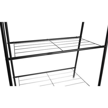 Kledingrek met Schoenrek - 153 cm - Ruimtebesparend - Zwart
