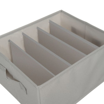 Ruhhy Kleding Organizer Set - 2 Stuks - 5 Vakken - Grijs