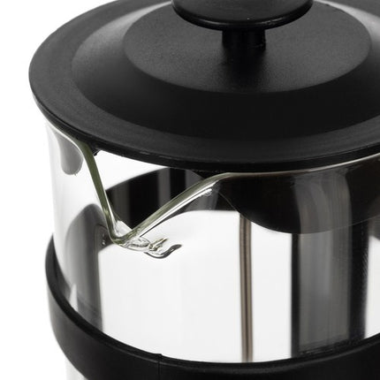 Ruhhy 24565 Koffiemaker en Theemaker - French Press - 1 Liter - Glas / RVS
