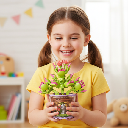 ISO TRADE Bloemen Bouwset - 172 Delig - Educatief Speelgoed