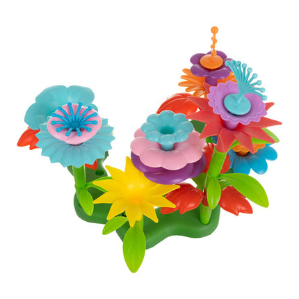 Iso Trade Tuin Bouwblokken - 139 Delig - Creatieve Bloemen Set