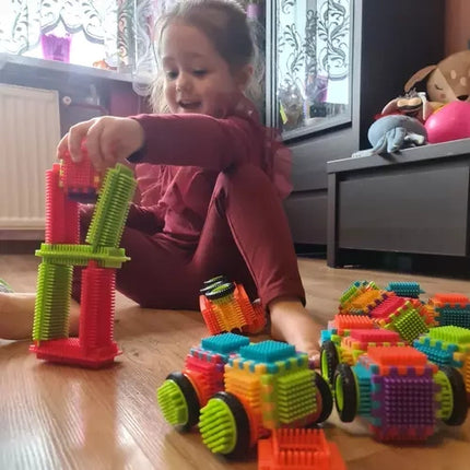 Kruzzel Egel Bouwblokken - 192-Delig - Educatieve Constructieset