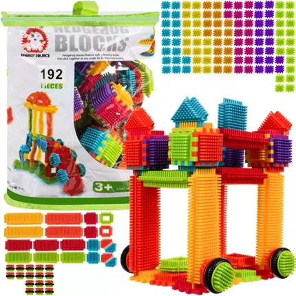 Kruzzel Egel Bouwblokken - 192-Delig - Educatieve Constructieset