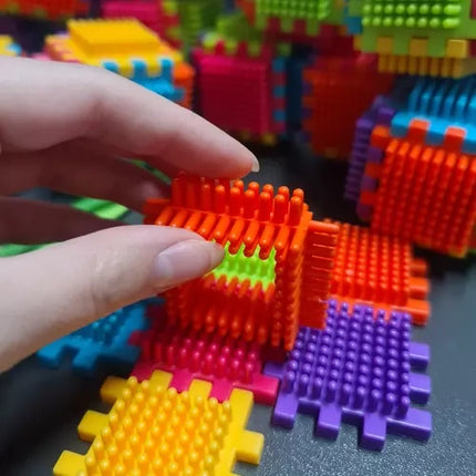 Kruzzel Egel Bouwblokken - 192-Delig - Educatieve Constructieset