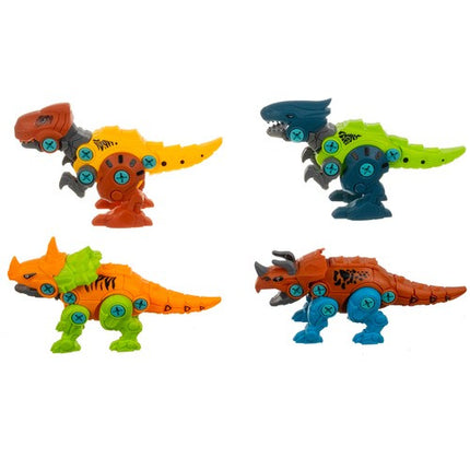 Kruzzel Dinosaurus Bouwset - 4-in-1 Constructiespeelgoed met Schroevendraaier