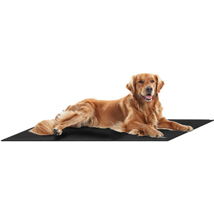 Purlov Koelmat voor Huisdieren - XXL - 110 x 70 cm - Zwart - Gelvulling